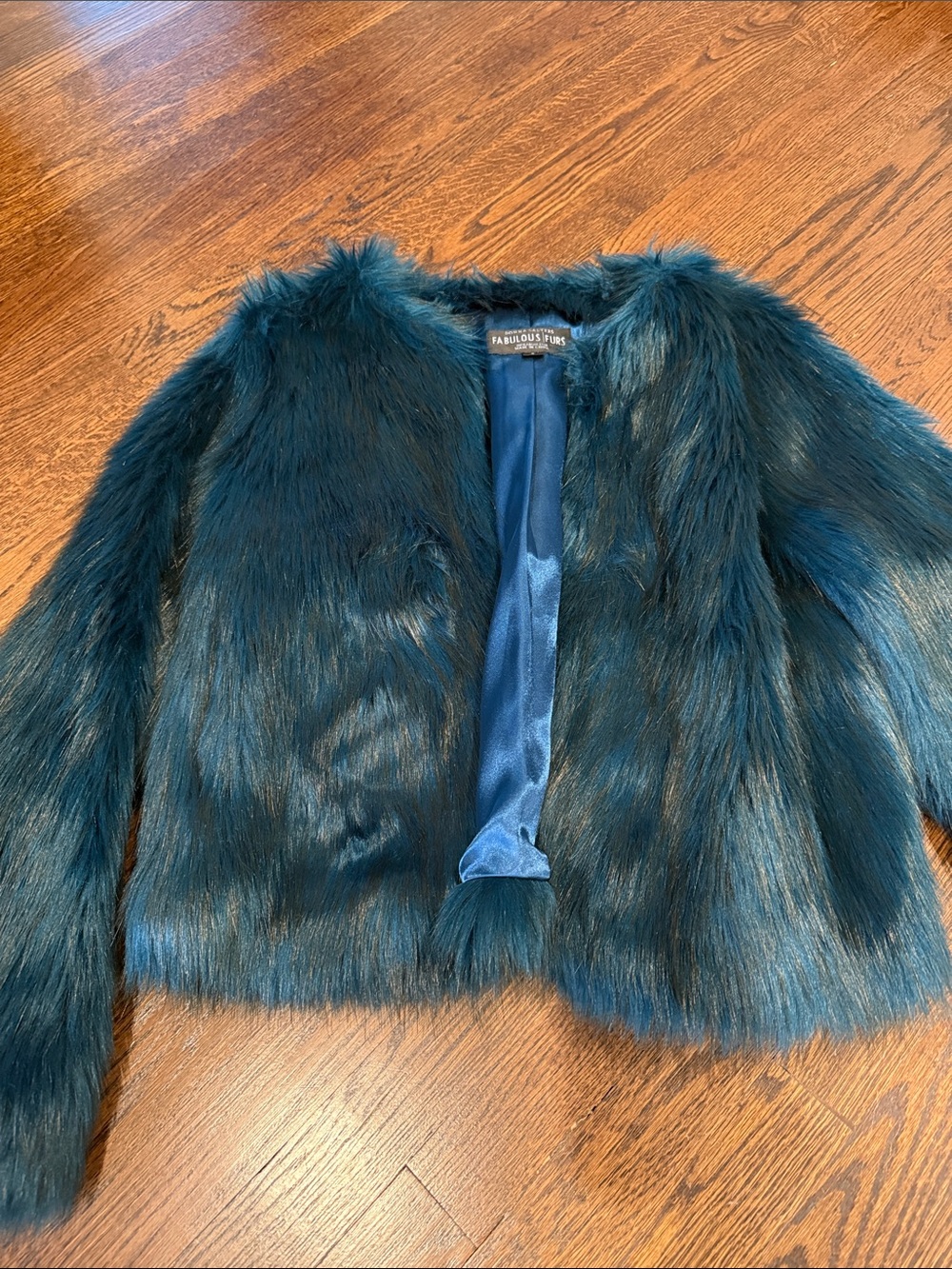 Blueish Faux Fur jacket